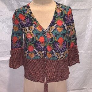 Maeve Multicolor Floral Blouse